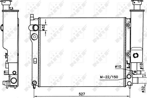 NRF 58776 - Radiatore, Raffreddamento motore autozon.pro