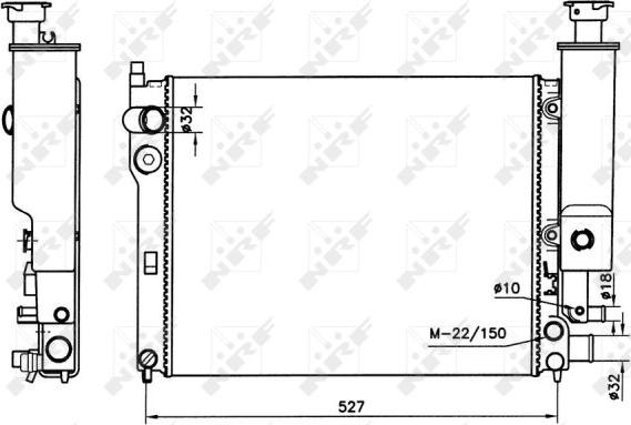 NRF 58776 - Radiatore, Raffreddamento motore autozon.pro