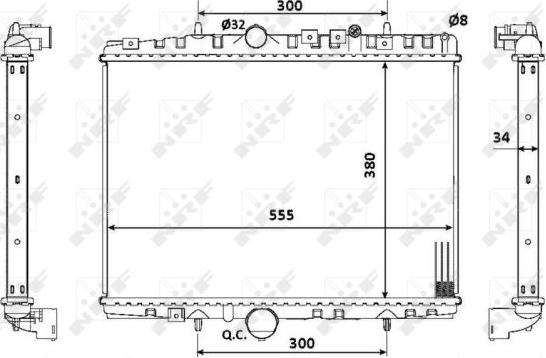 NRF 53941 - Radiatore, Raffreddamento motore autozon.pro