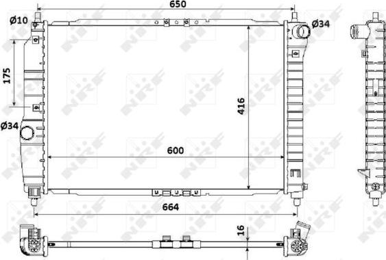 NRF 53902A - Radiatore, Raffreddamento motore autozon.pro