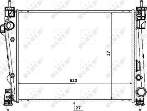 NRF 53933 - Radiatore, Raffreddamento motore autozon.pro