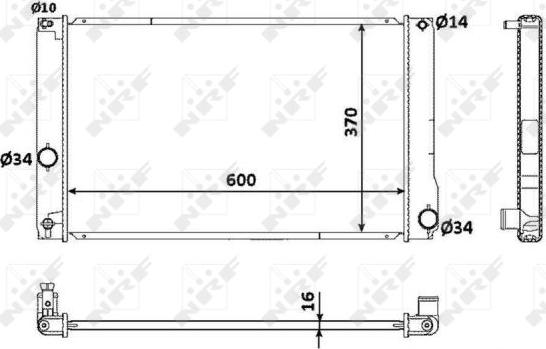 NRF 53926 - Radiatore, Raffreddamento motore autozon.pro