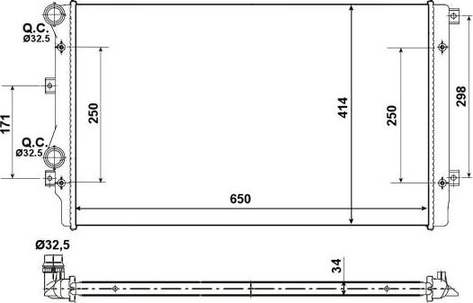 NRF 53406A - Radiatore, Raffreddamento motore autozon.pro