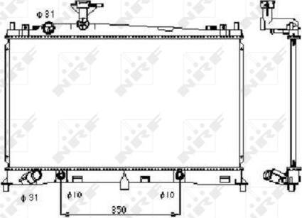 NRF 53410 - Radiatore, Raffreddamento motore autozon.pro