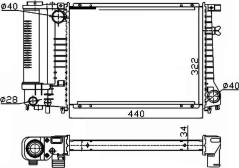 NRF 53426A - Radiatore, Raffreddamento motore autozon.pro