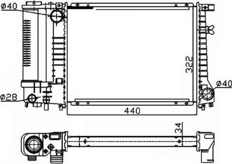 NRF 53426A - Radiatore, Raffreddamento motore autozon.pro