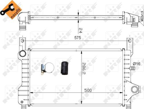 NRF 53635 - Radiatore, Raffreddamento motore autozon.pro