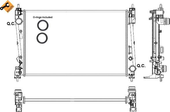 NRF 53017 - Radiatore, Raffreddamento motore autozon.pro