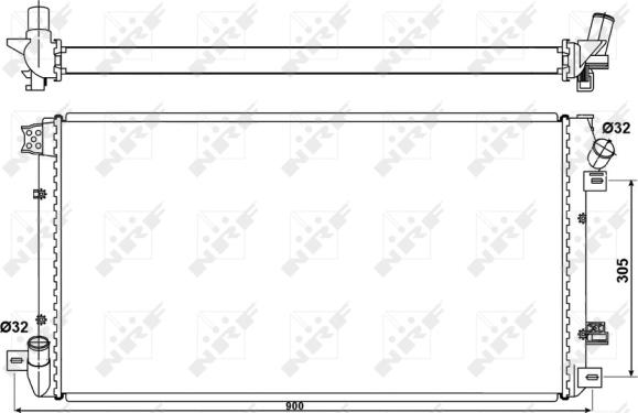 NRF 53076 - Radiatore, Raffreddamento motore autozon.pro