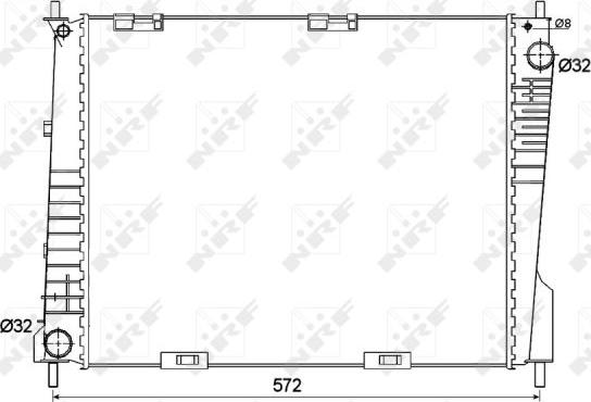 NRF 53125 - Radiatore, Raffreddamento motore autozon.pro