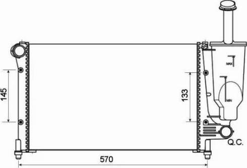 NRF 53128 - Radiatore, Raffreddamento motore autozon.pro