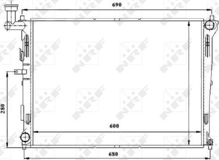 NRF 53845 - Radiatore, Raffreddamento motore autozon.pro