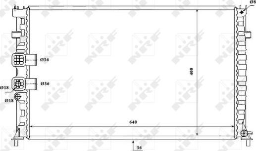 NRF 53842 - Radiatore, Raffreddamento motore autozon.pro