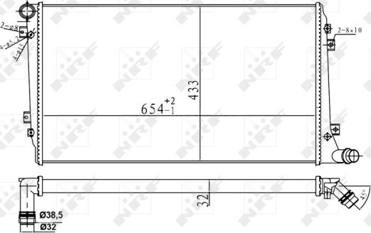 NRF 53814A - Radiatore, Raffreddamento motore autozon.pro