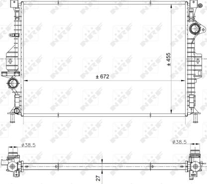 NRF 53812 - Radiatore, Raffreddamento motore autozon.pro