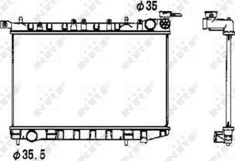 NRF 53341 - Radiatore, Raffreddamento motore autozon.pro