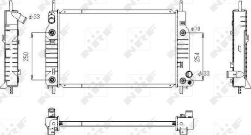 NRF 53748 - Radiatore, Raffreddamento motore autozon.pro