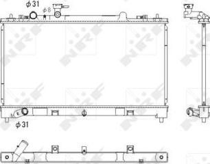 NRF 53752 - Radiatore, Raffreddamento motore autozon.pro