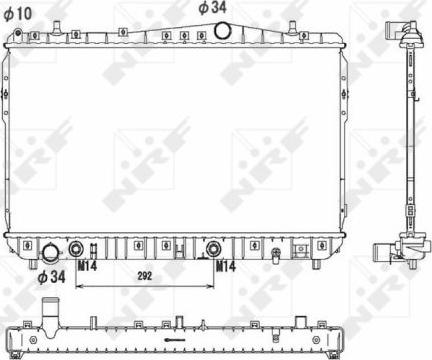 NRF  53732 - Radiatore, Raffreddamento motore autozon.pro