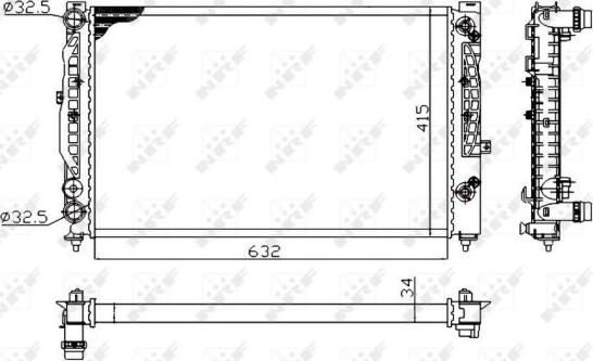 NRF 529504A - Radiatore, Raffreddamento motore autozon.pro