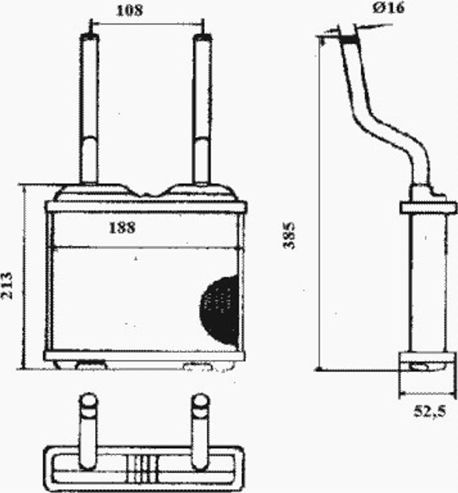 NRF 52115 - Scambiatore calore, Riscaldamento abitacolo autozon.pro