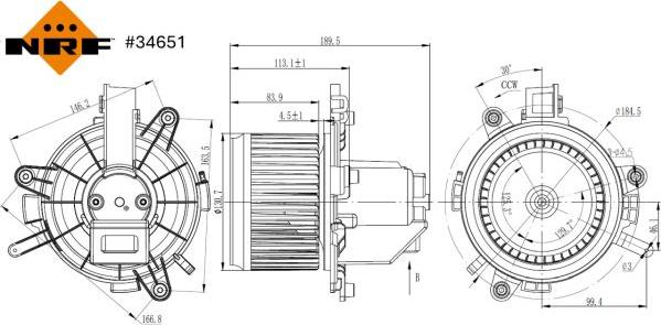 NRF 34651 - Ventilatore abitacolo autozon.pro