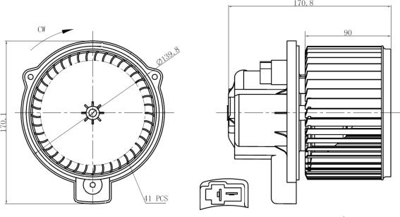 NRF 34300 - Ventilatore abitacolo autozon.pro