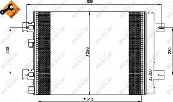 NRF 35947 - Condensatore, Climatizzatore autozon.pro