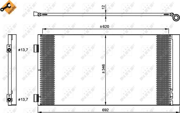 NRF 35961 - Condensatore, Climatizzatore autozon.pro