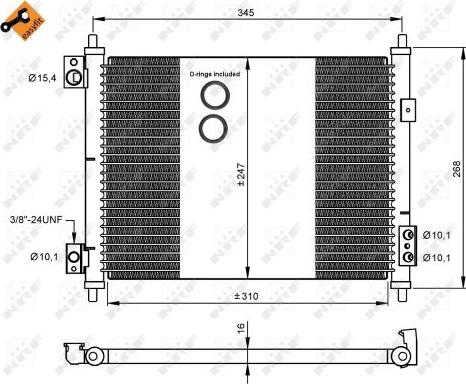 NRF 35926 - Condensatore, Climatizzatore autozon.pro