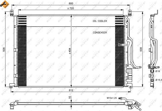 NRF 35923 - Condensatore, Climatizzatore autozon.pro