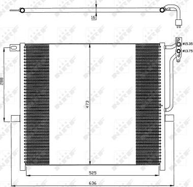 NRF 35468 - Condensatore, Climatizzatore autozon.pro