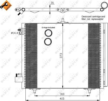 NRF 35405 - Condensatore, Climatizzatore autozon.pro