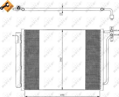 NRF 35406 - Condensatore, Climatizzatore autozon.pro