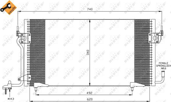 NRF 35439 - Condensatore, Climatizzatore autozon.pro