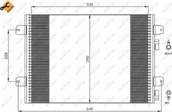 NRF 35542 - Condensatore, Climatizzatore autozon.pro