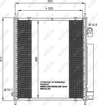 NRF 35562 - Condensatore, Climatizzatore autozon.pro