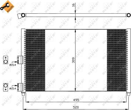 NRF 35502 - Condensatore, Climatizzatore autozon.pro