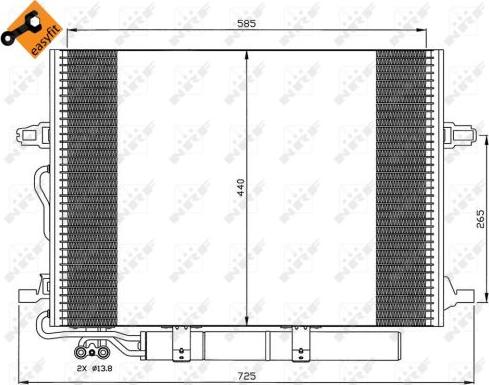 NRF 35517 - Condensatore, Climatizzatore autozon.pro