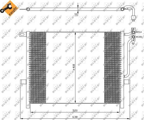 NRF 35589 - Condensatore, Climatizzatore autozon.pro