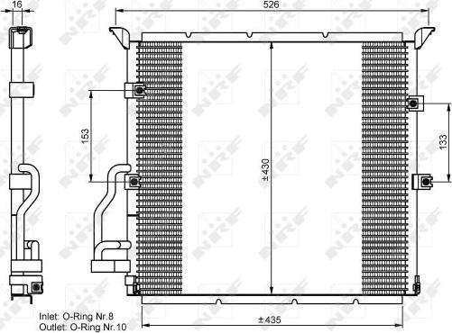 NRF 35586 - Condensatore, Climatizzatore autozon.pro