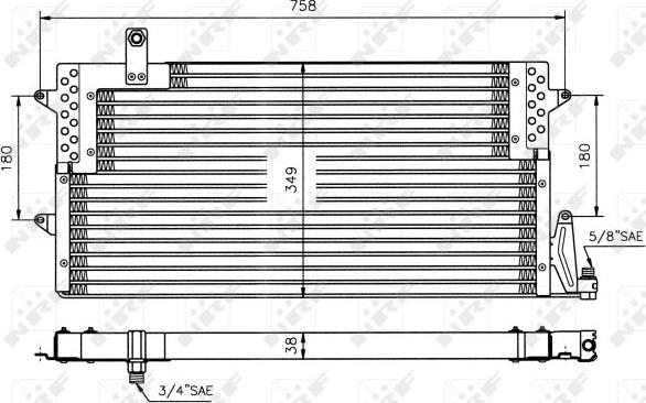 NRF 35534 - Condensatore, Climatizzatore autozon.pro