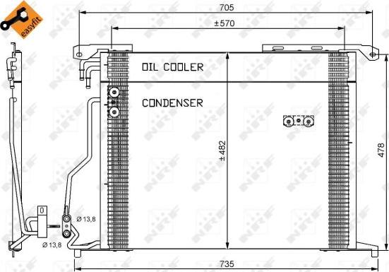 NRF 35578 - Condensatore, Climatizzatore autozon.pro