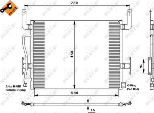 NRF 35655 - Condensatore, Climatizzatore autozon.pro