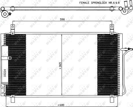 NRF 35624 - Condensatore, Climatizzatore autozon.pro