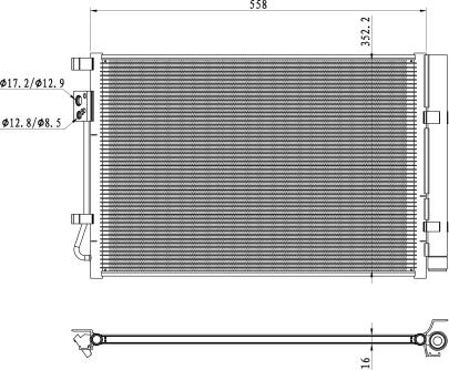 NRF 350492 - Condensatore, Climatizzatore autozon.pro