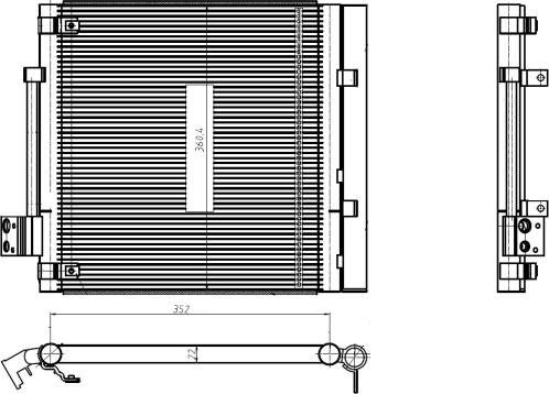 NRF 350448 - Condensatore, Climatizzatore autozon.pro