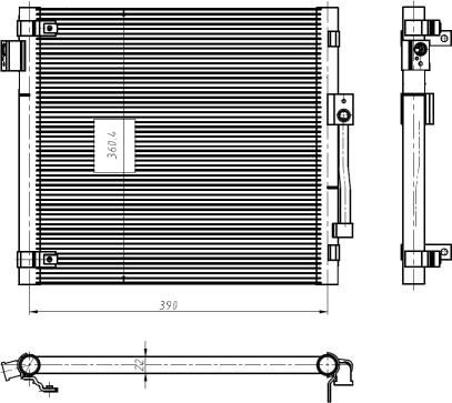 NRF 350447 - Condensatore, Climatizzatore autozon.pro