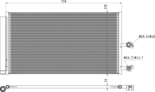 NRF 350450 - Condensatore, Climatizzatore autozon.pro