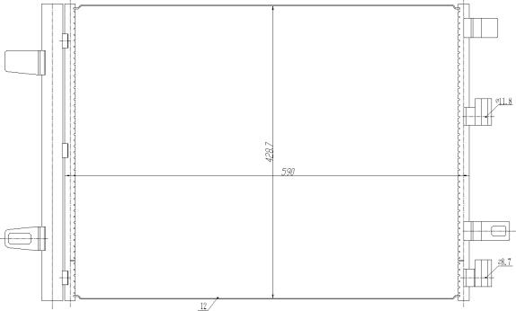 NRF 350465 - Condensatore, Climatizzatore autozon.pro